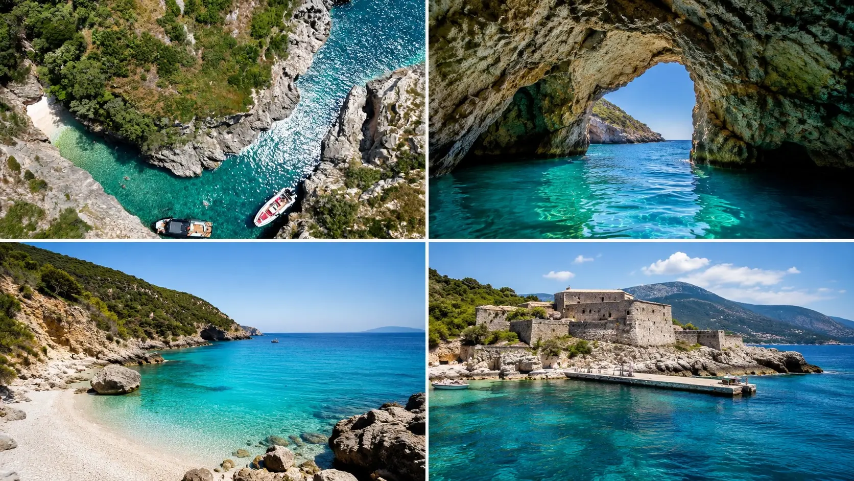 Himara Boat Tours Boat tours from Himara to hidden bays and crystal-clear waters on the Albanian Riviera